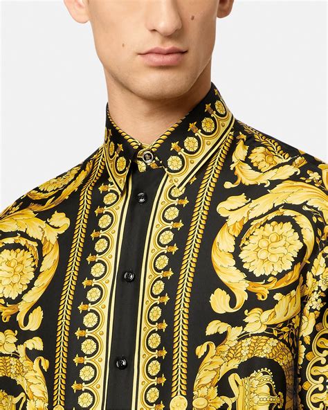 versace barocco plate|versace barocco shirt men's.